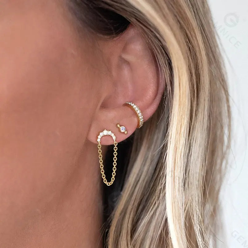 Elevate Your Style with Earring Stacks: A Guide to Huggies and Dainty Dangle Earrings